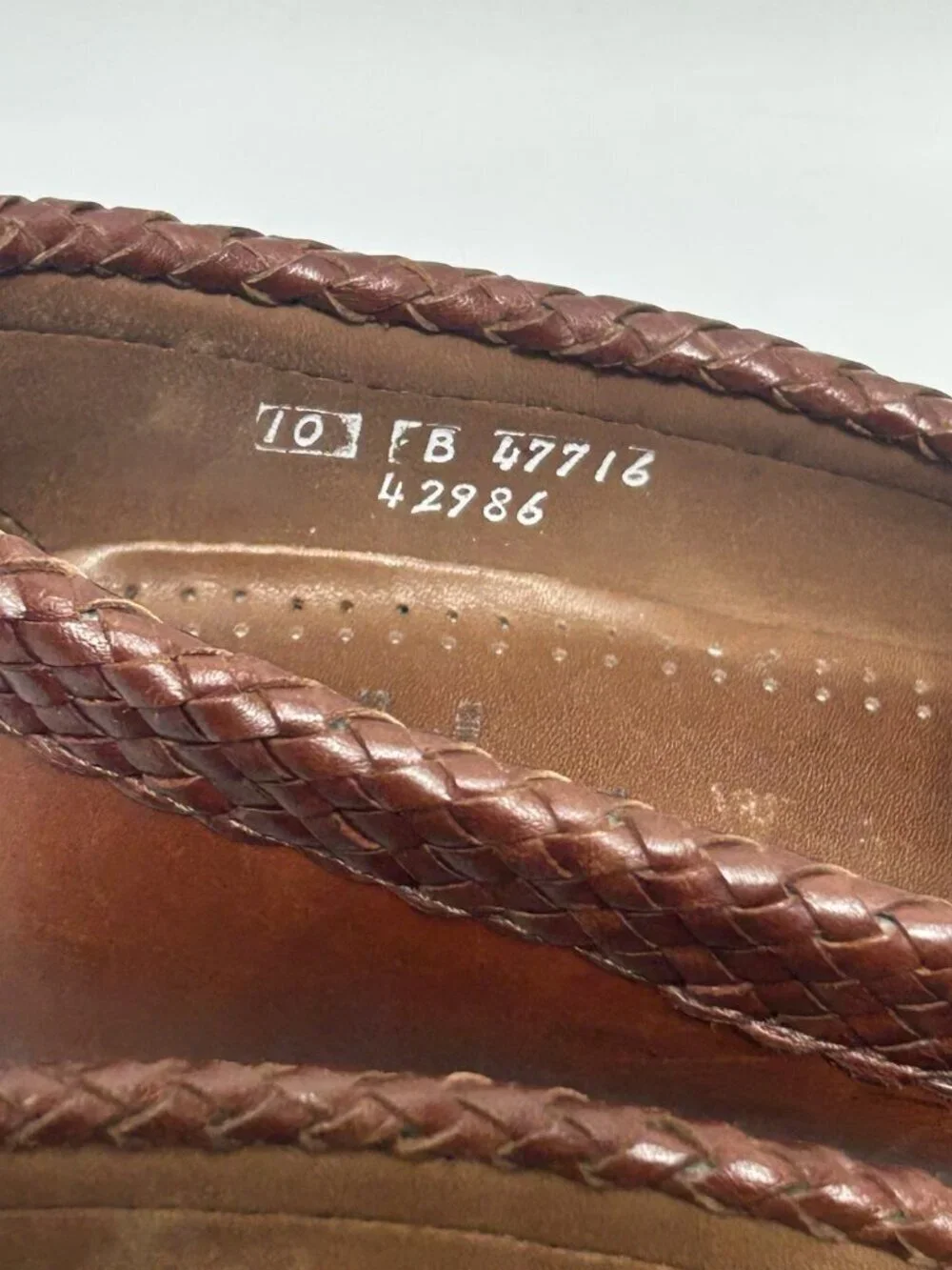 Allen Edmonds Maxfield leather loafers shoes mens size 10 brown 47716 Tassel
